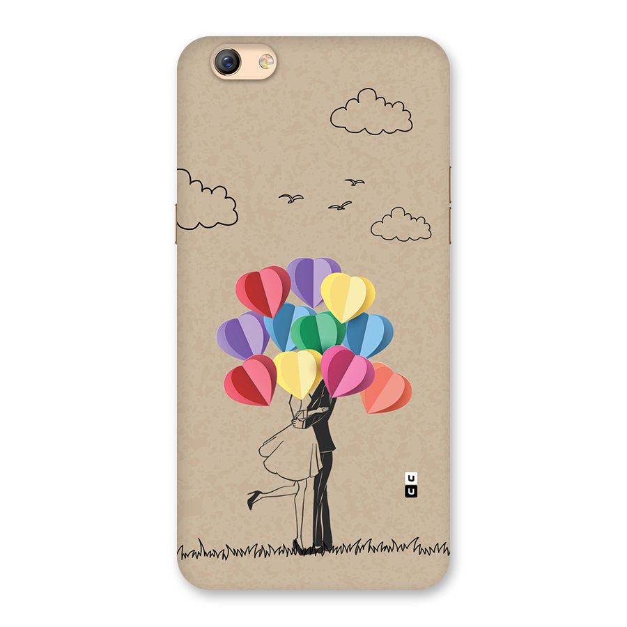 Couple With Card Baloons Back Case for Oppo F3 Plus
