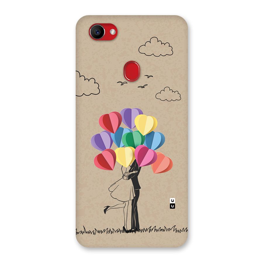 Couple With Card Baloons Back Case for Oppo F7