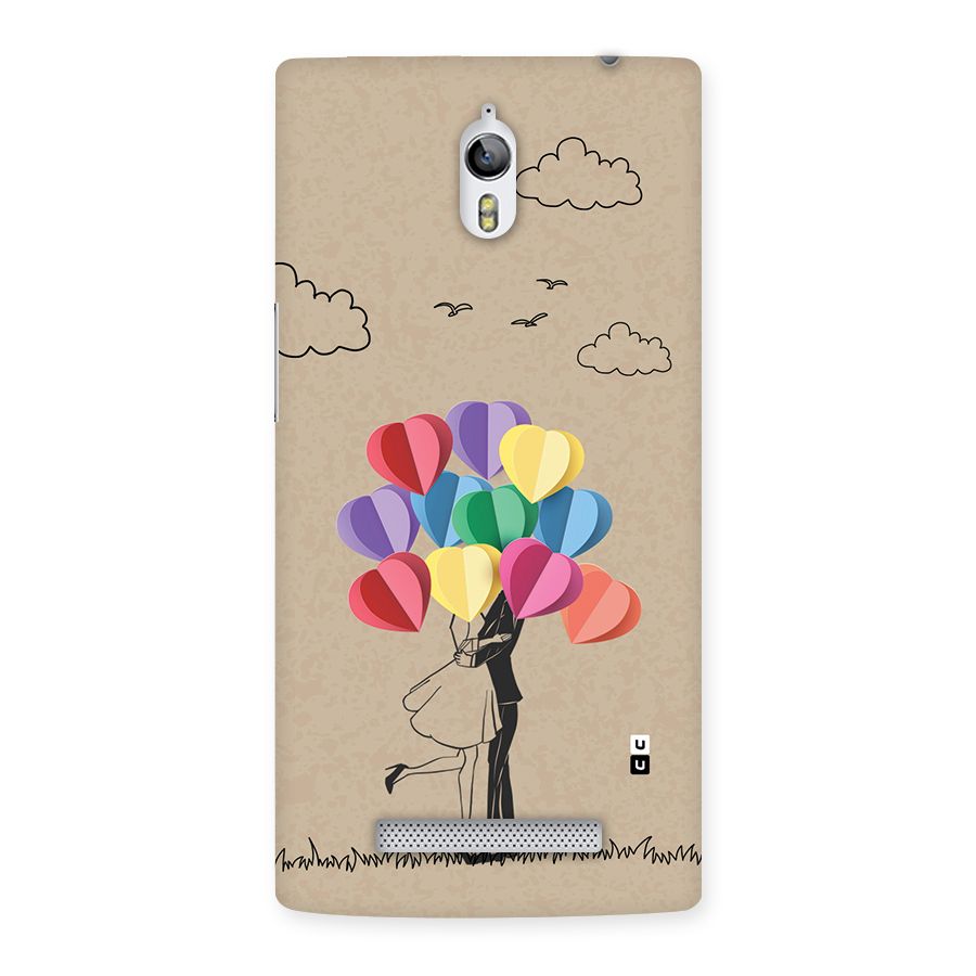 Couple With Card Baloons Back Case for Oppo Find 7