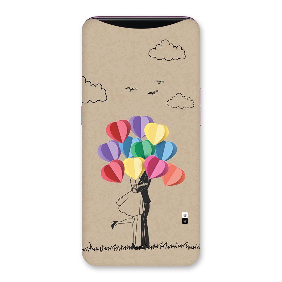 Couple With Card Baloons Back Case for Oppo Find X
