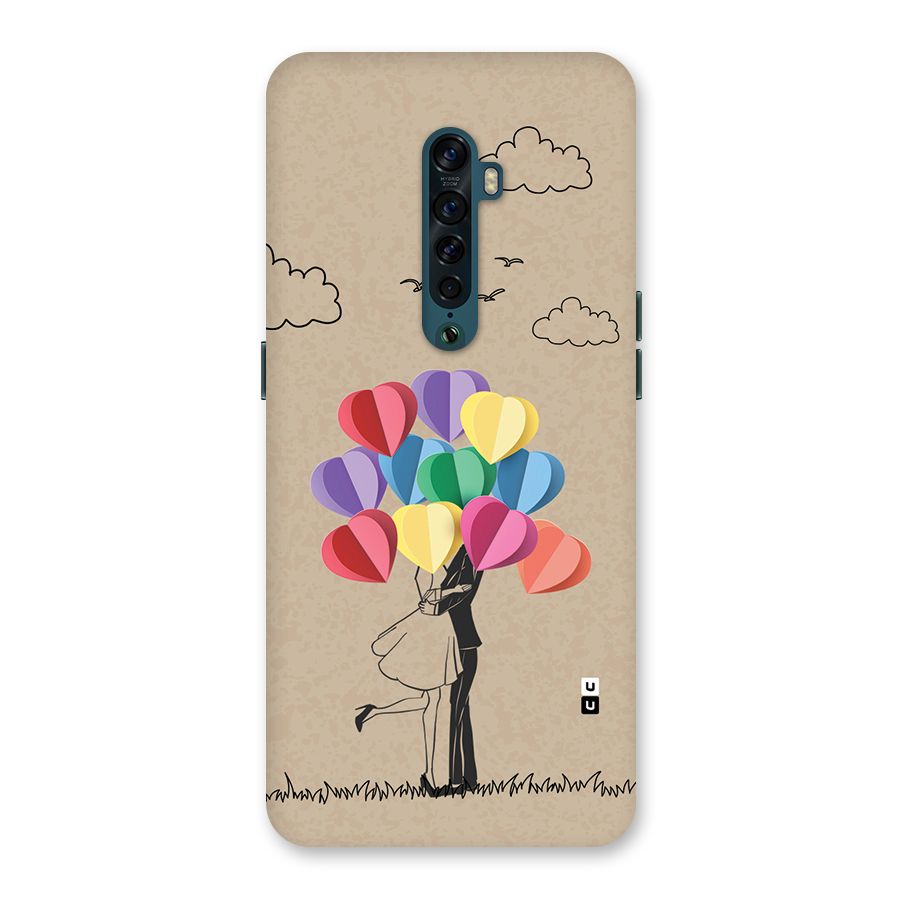 Couple With Card Baloons Back Case for Oppo Reno2
