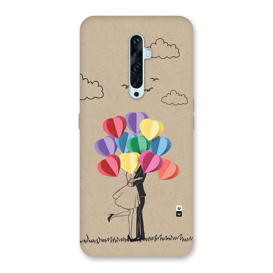 Couple With Card Baloons Back Case for Oppo Reno2 F