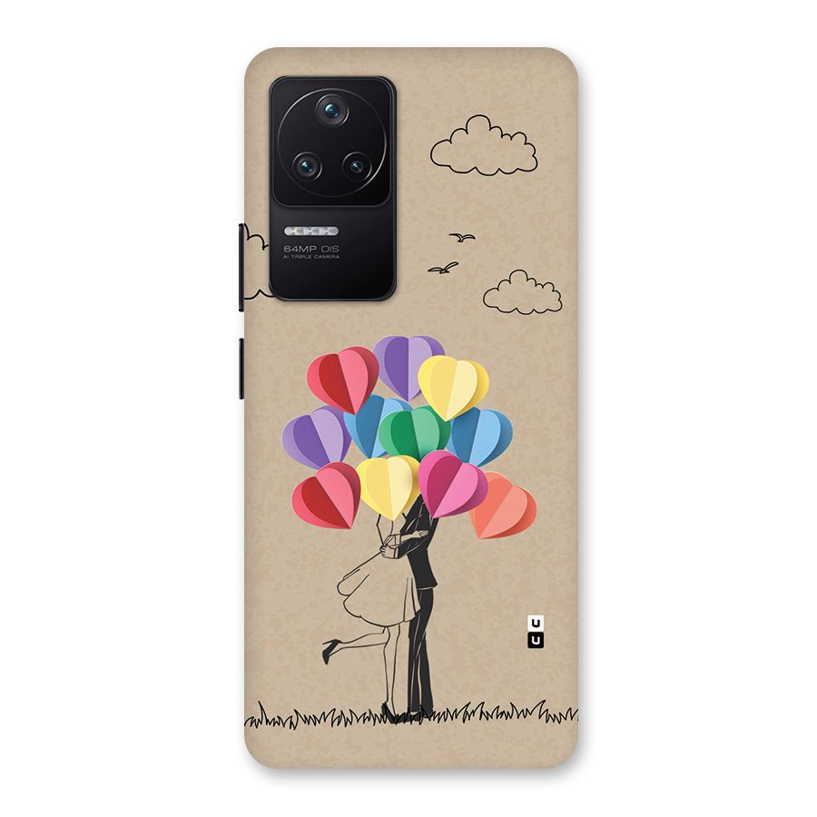 Couple With Card Baloons Back Case for Poco F4 5G