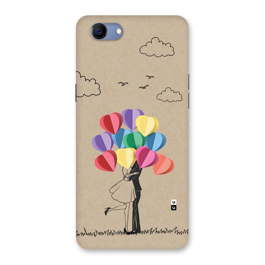 Couple With Card Baloons Back Case for Realme 1