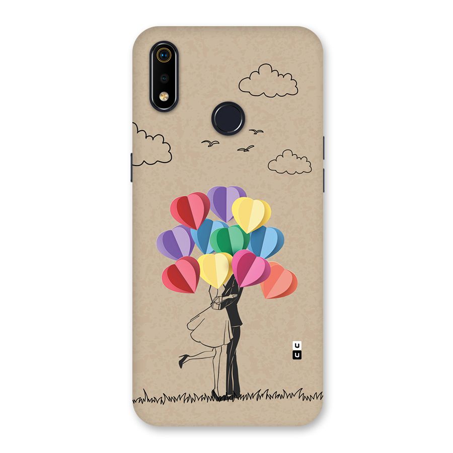 Couple With Card Baloons Back Case for Realme 3i