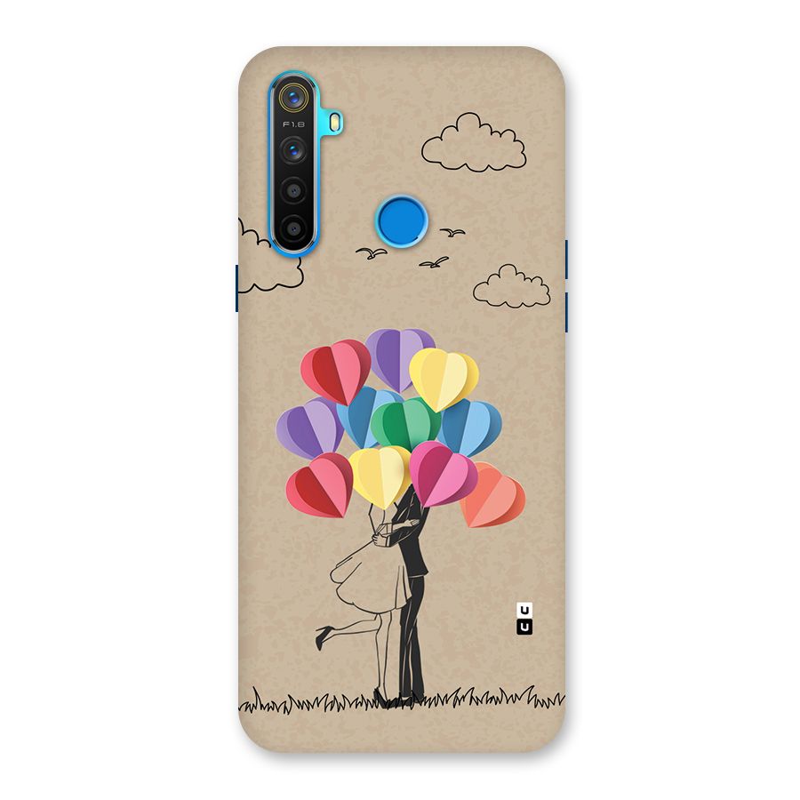 Couple With Card Baloons Back Case for Realme 5