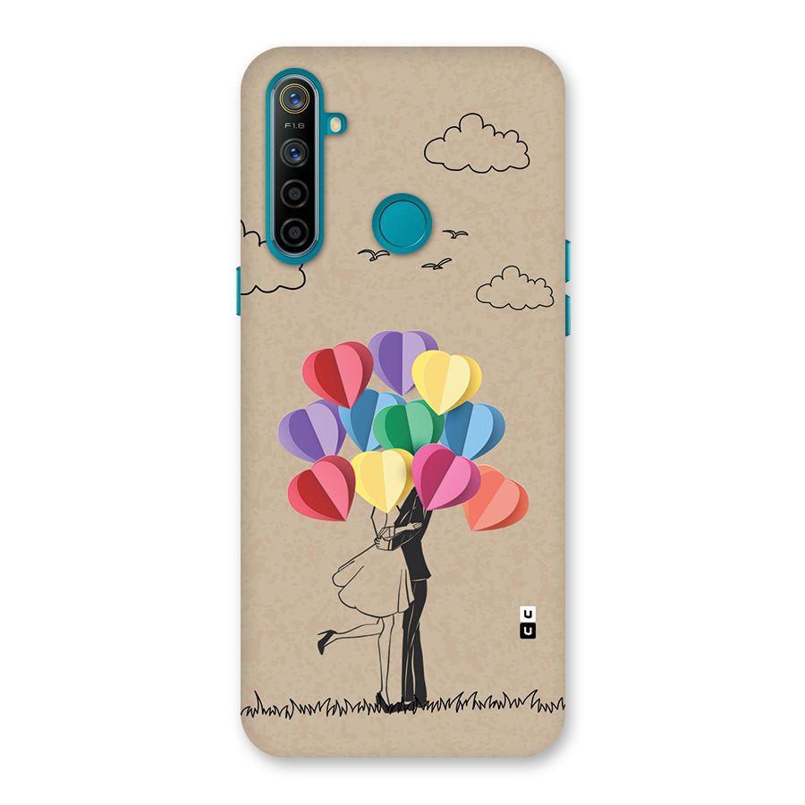 Couple With Card Baloons Back Case for Realme 5i