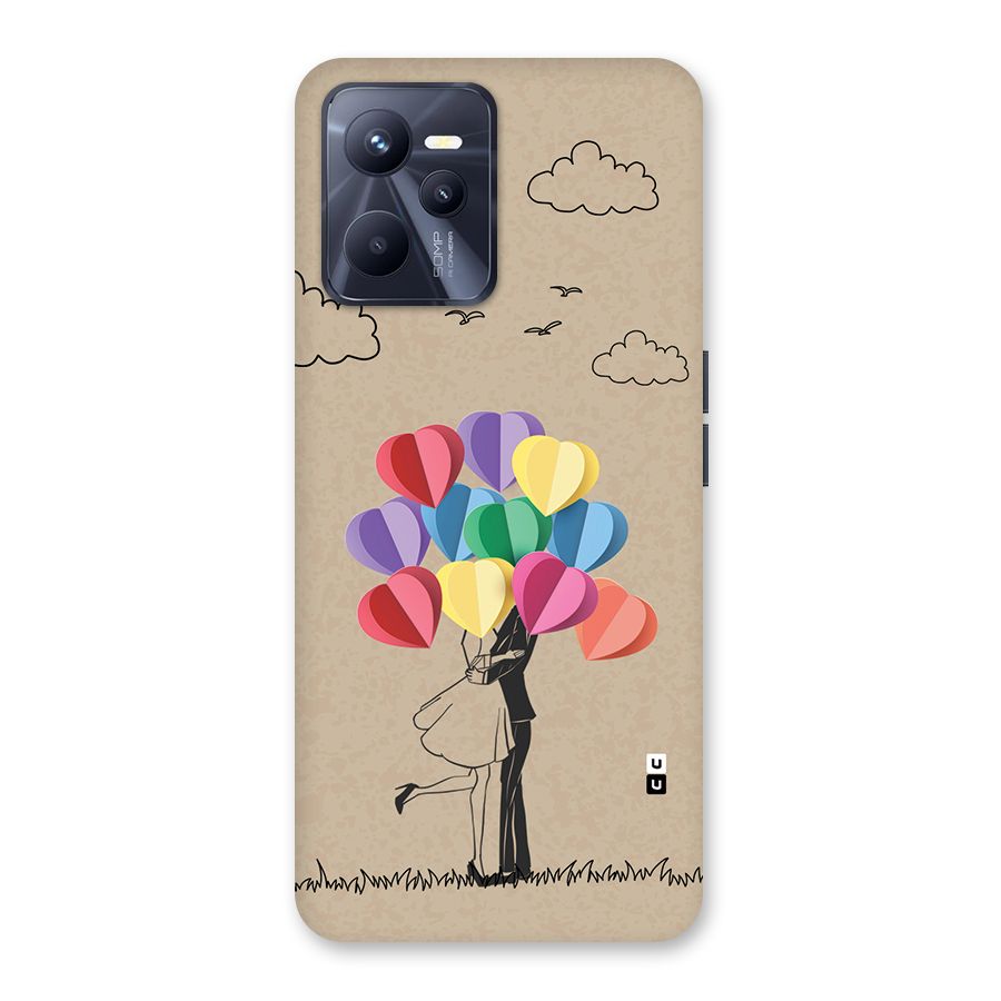Couple With Card Baloons Back Case for Realme C35