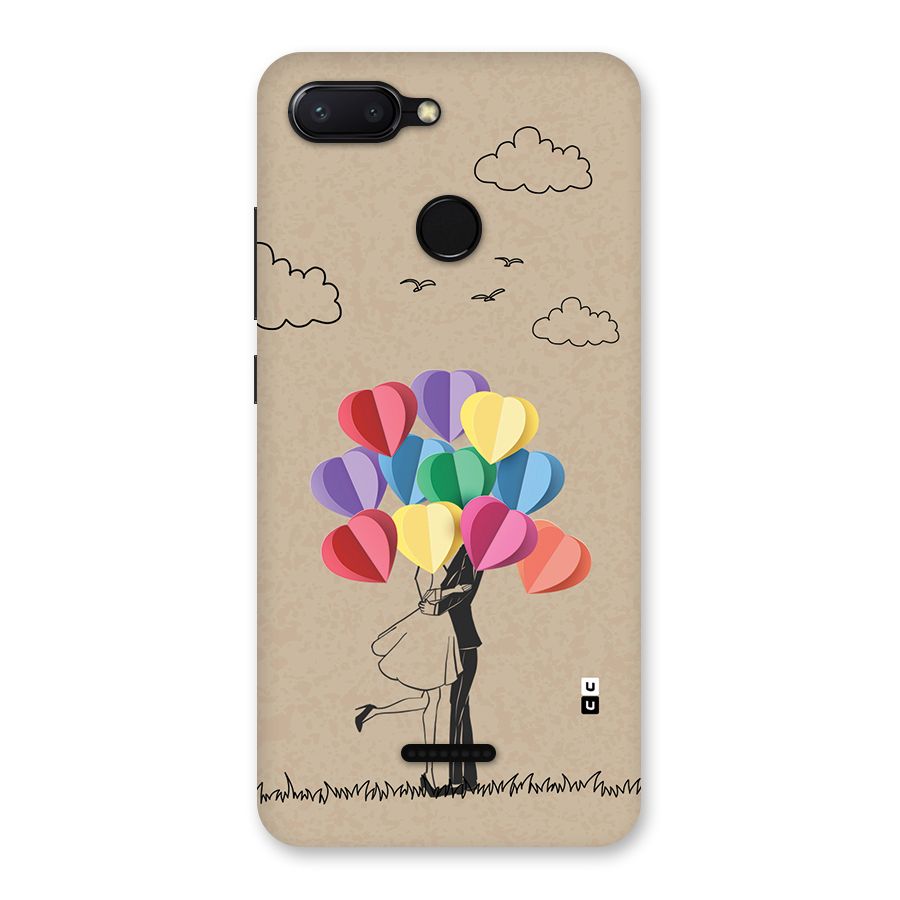 Couple With Card Baloons Back Case for Redmi 6