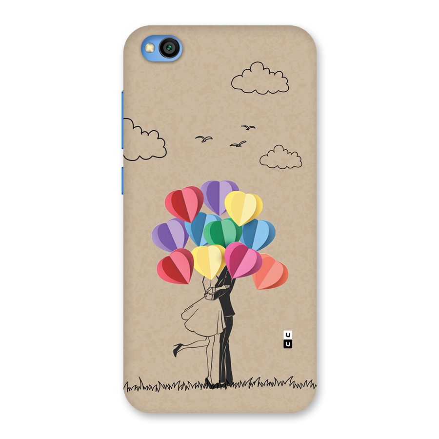 Couple With Card Baloons Back Case for Redmi Go