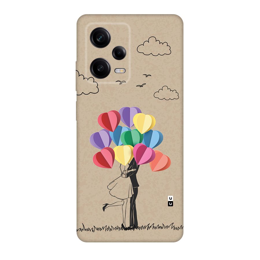 Couple With Card Baloons Back Case for Redmi Note 12 Pro