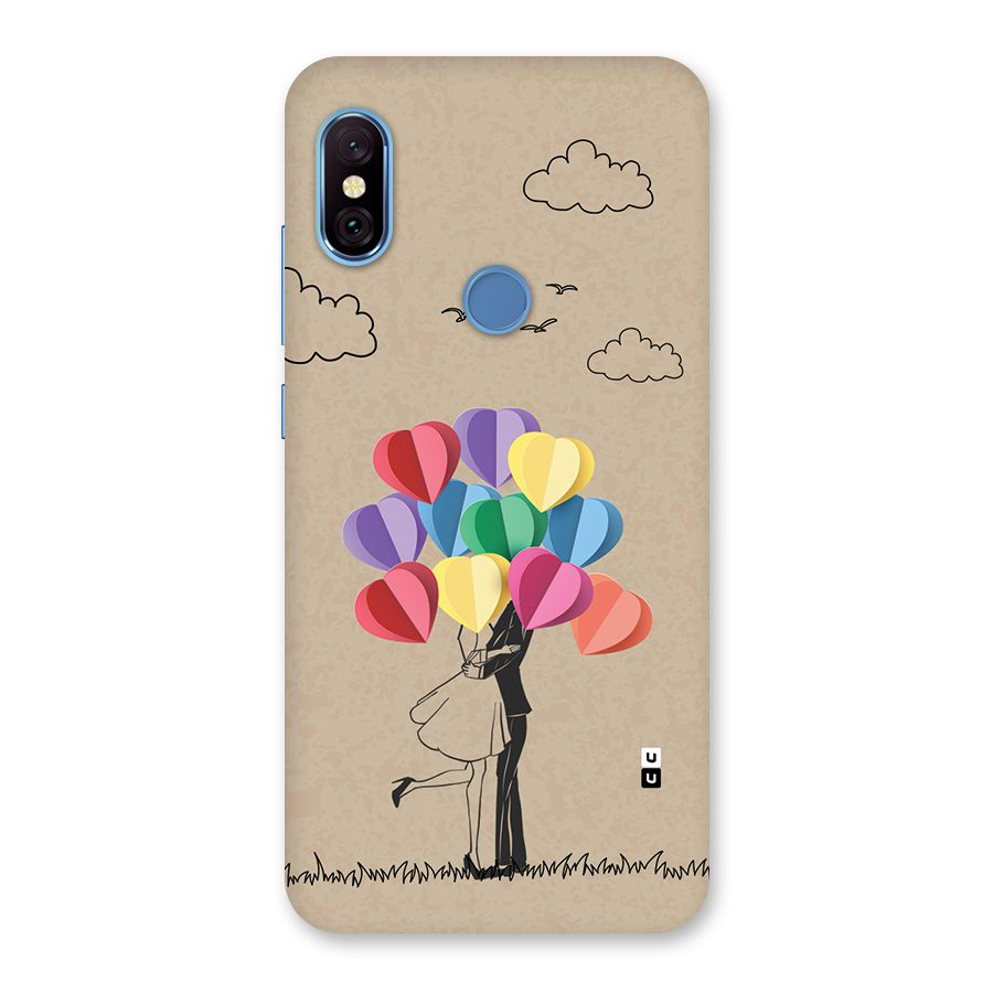Couple With Card Baloons Back Case for Redmi Note 6 Pro