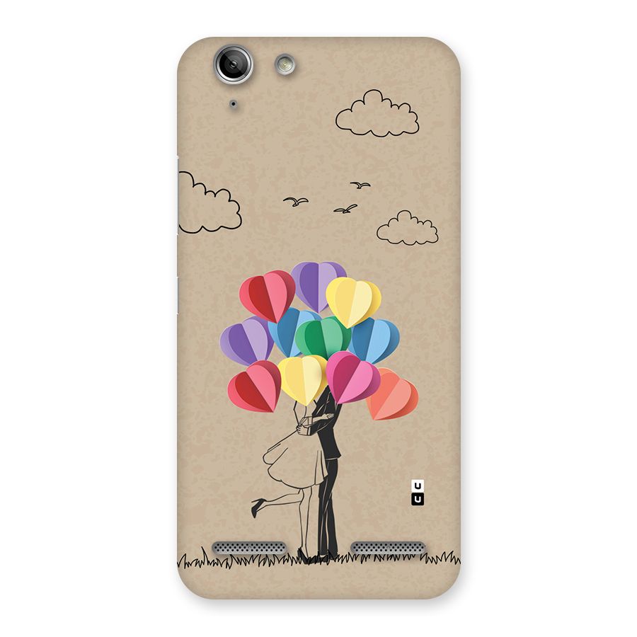 Couple With Card Baloons Back Case for Vibe K5