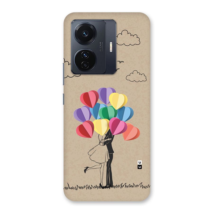 Couple With Card Baloons Back Case for Vivo T1 Pro