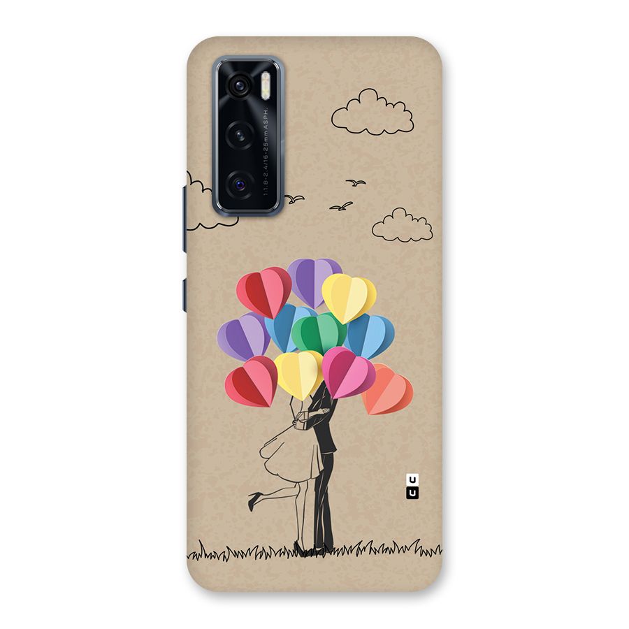 Couple With Card Baloons Back Case for Vivo V20 SE