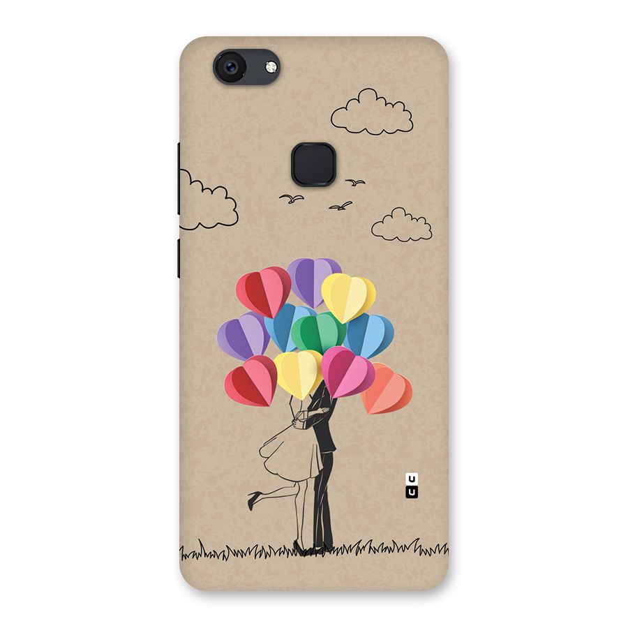 Couple With Card Baloons Back Case for Vivo V7 Plus