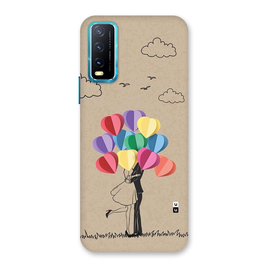 Couple With Card Baloons Back Case for Vivo Y20A