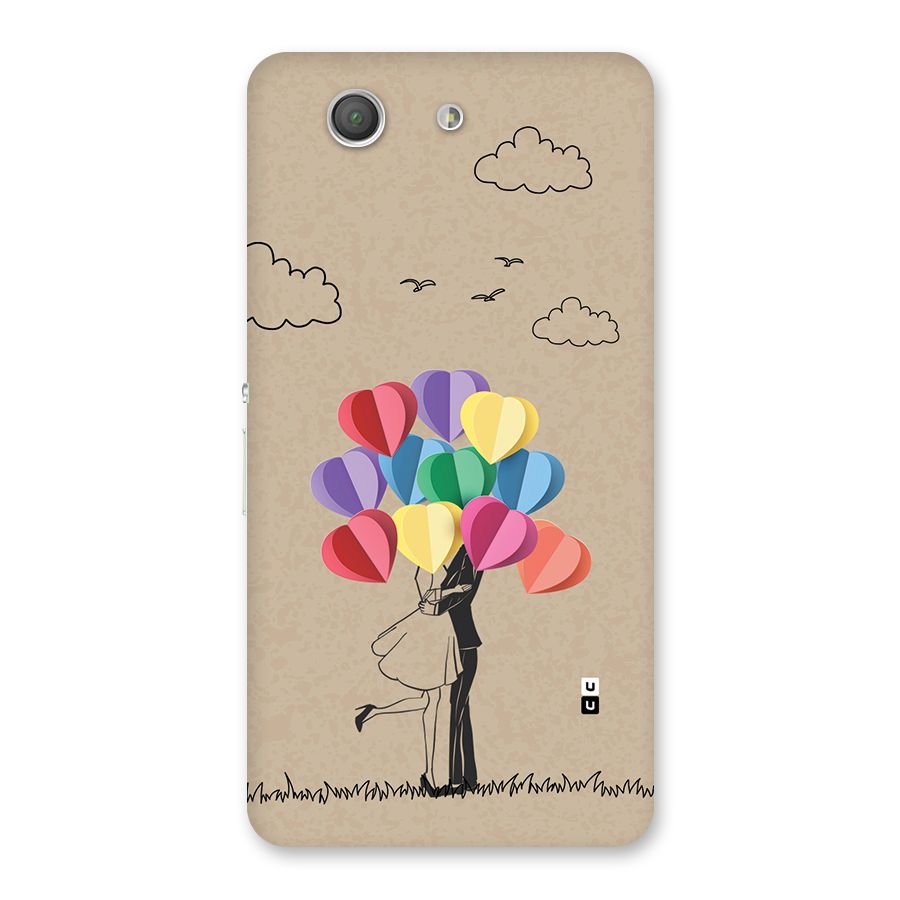 Couple With Card Baloons Back Case for Xperia Z3 Compact