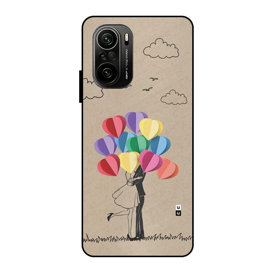 Couple With Card Baloons Metal Back Case for Mi 11x