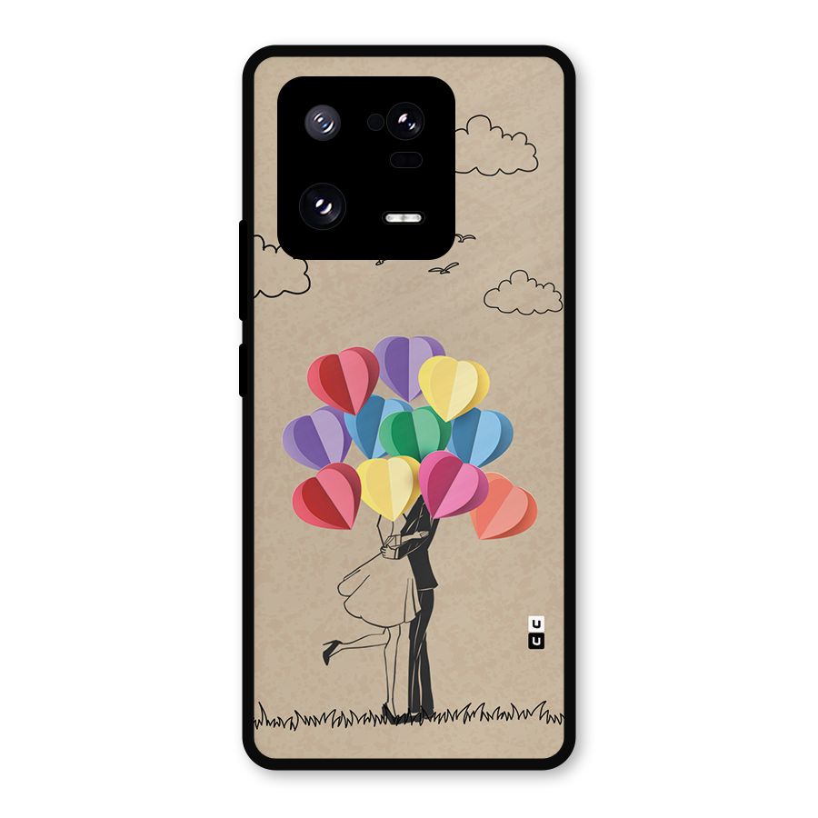 Couple With Card Baloons Metal Back Case for Xiaomi 13 Pro