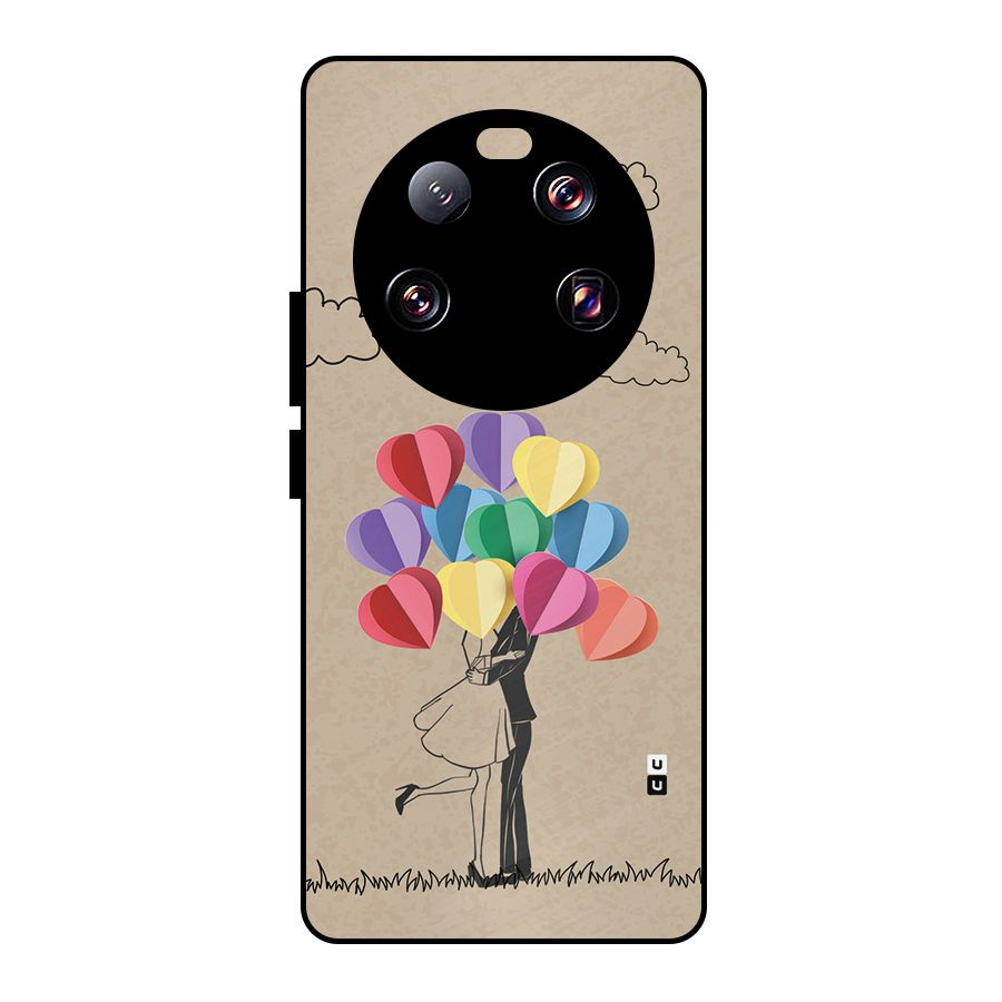 Couple With Card Baloons Metal Back Case for Xiaomi 13 Ultra