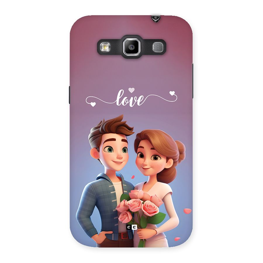 Couple With Flower Back Case for Galaxy Grand Quattro