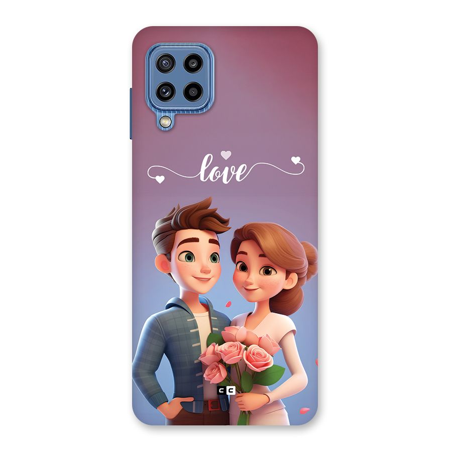 Couple With Flower Back Case for Galaxy M32