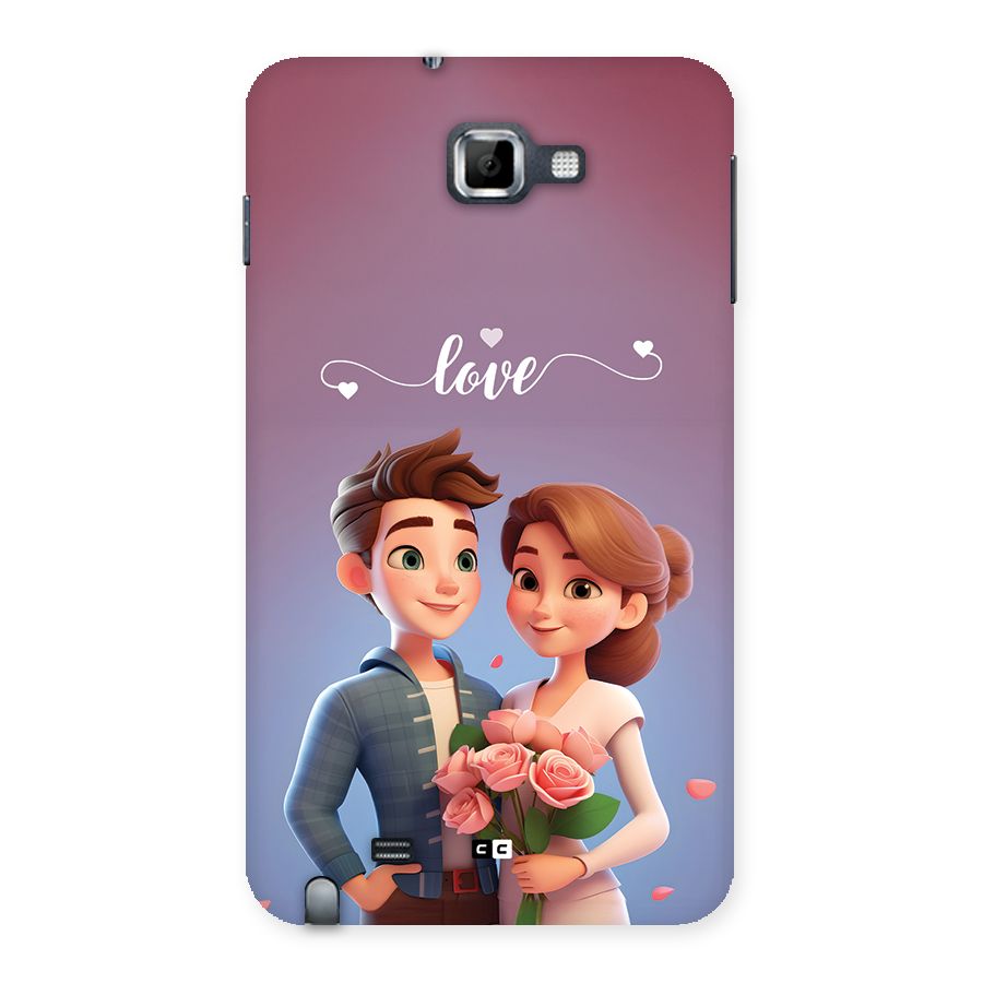 Couple With Flower Back Case for Galaxy Note