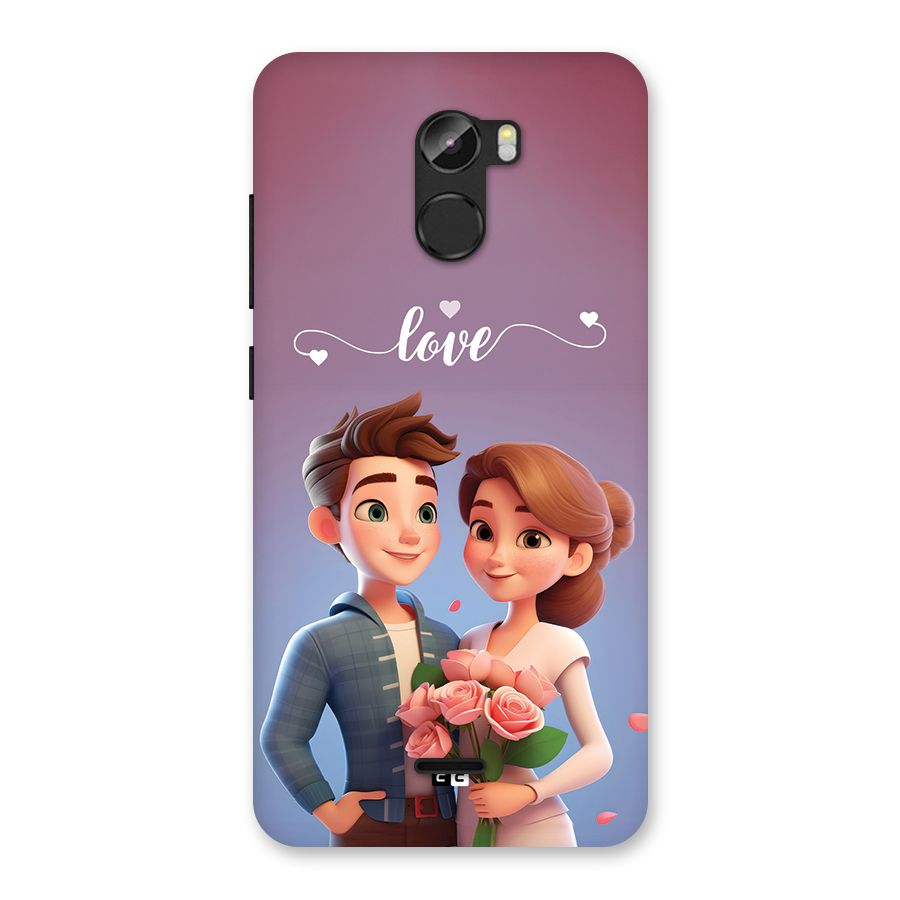Couple With Flower Back Case for Gionee X1