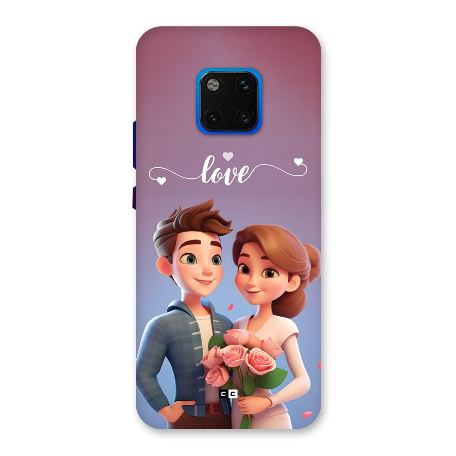 Couple With Flower Back Case for Huawei Mate 20 Pro