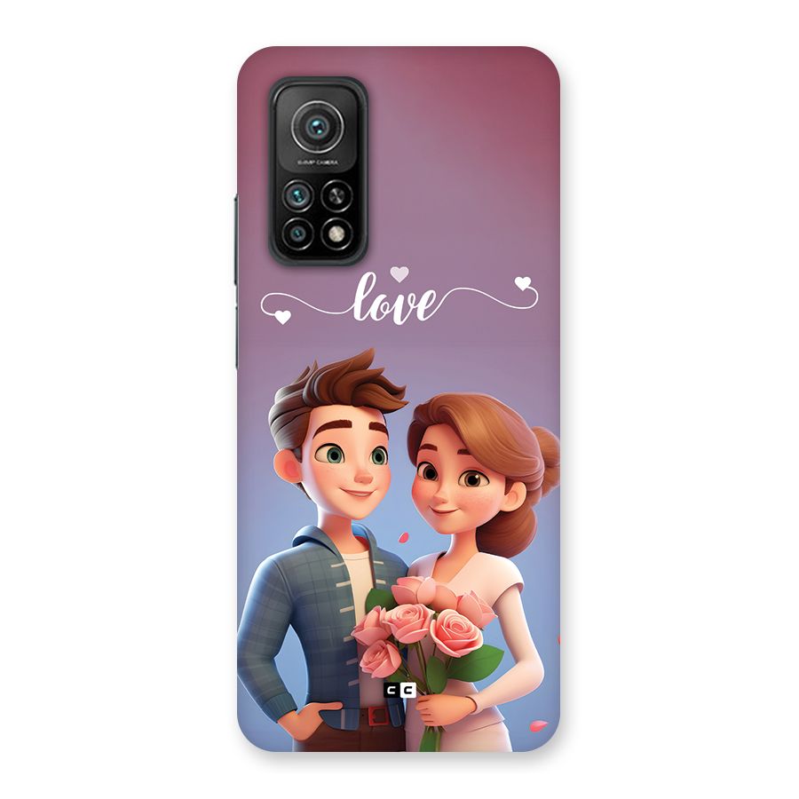 Couple With Flower Back Case for Mi 10T Pro 5G