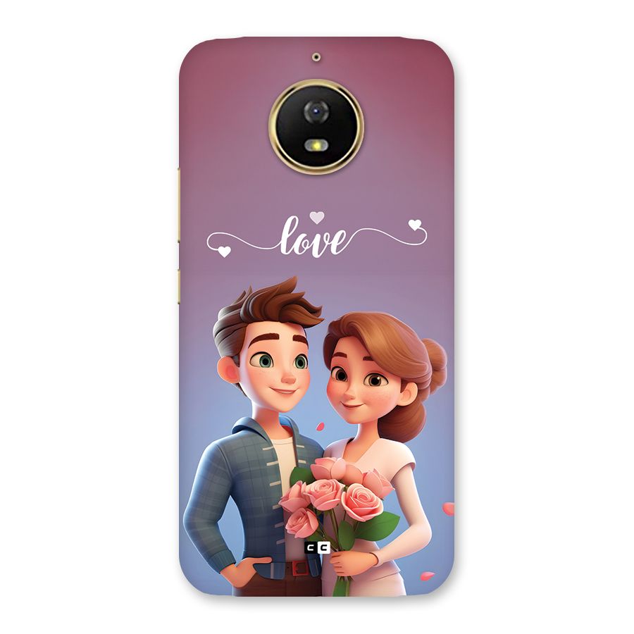 Couple With Flower Back Case for Moto G5s