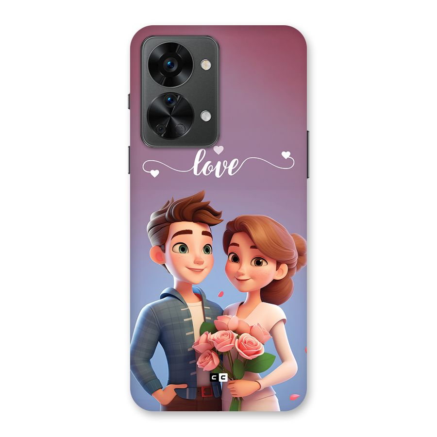 Couple With Flower Back Case for OnePlus Nord 2T