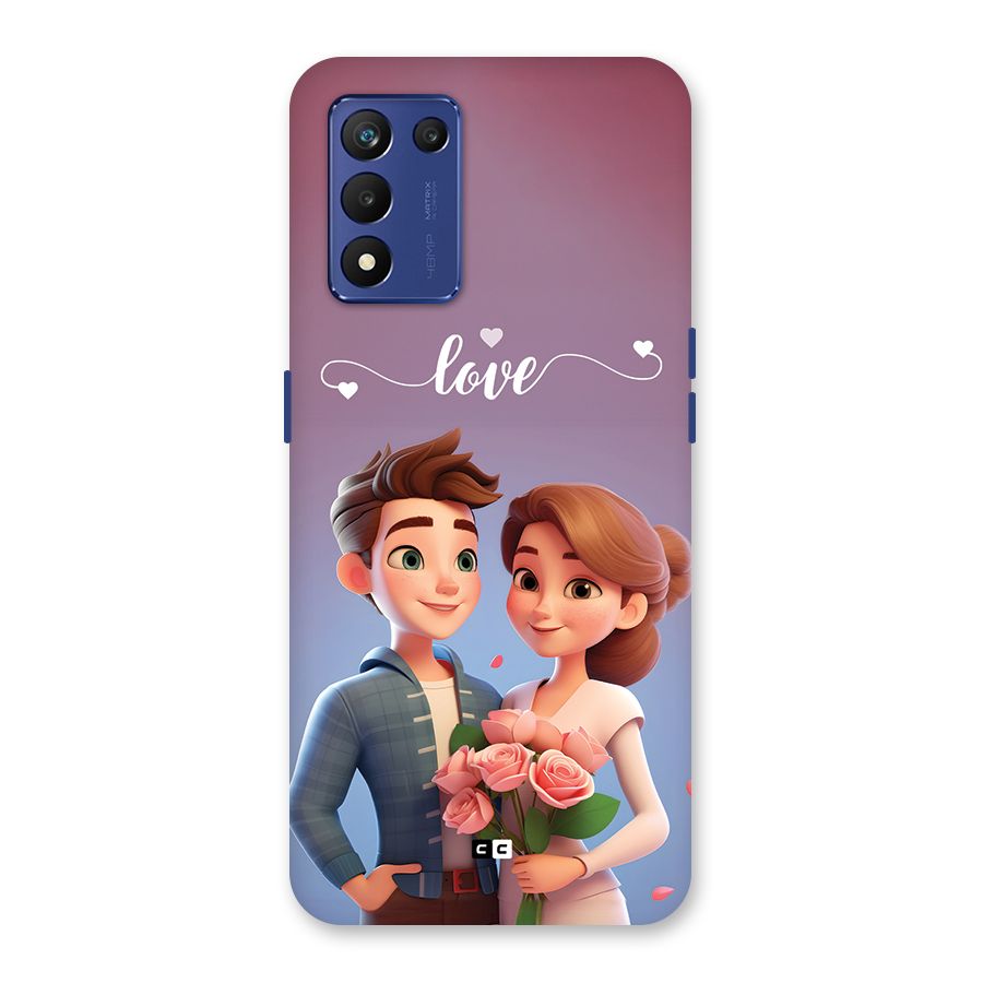 Couple With Flower Back Case for Realme 9 5G Speed