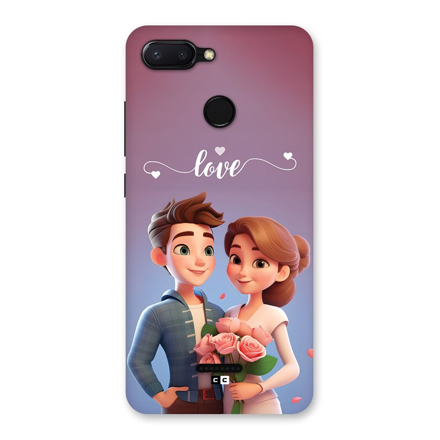 Couple With Flower Back Case for Redmi 6