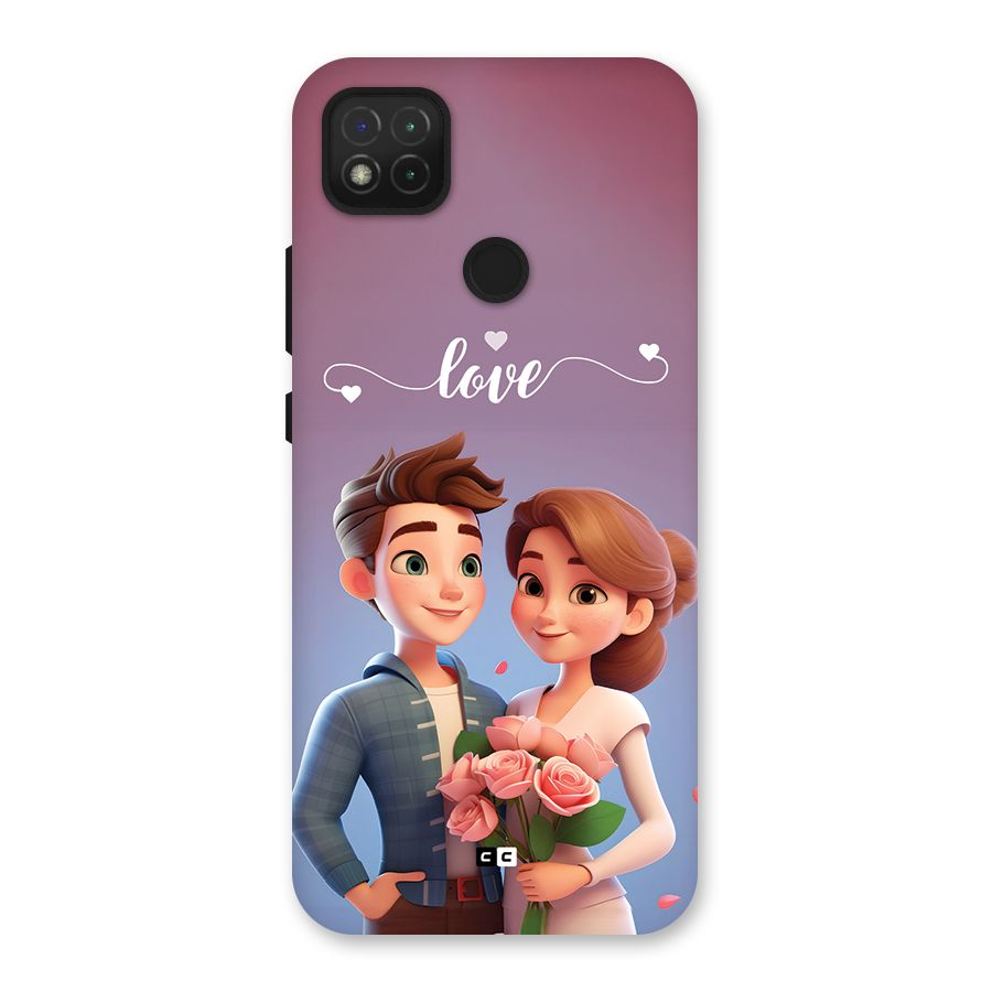 Couple With Flower Back Case for Redmi 9