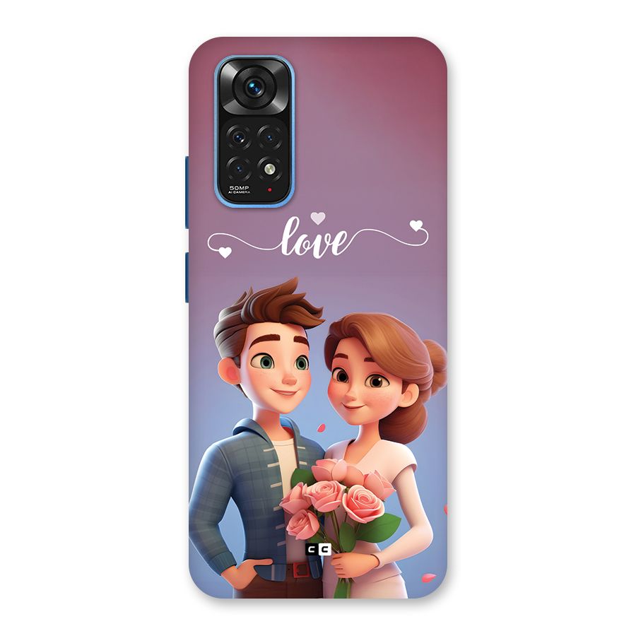 Couple With Flower Back Case for Redmi Note 11S