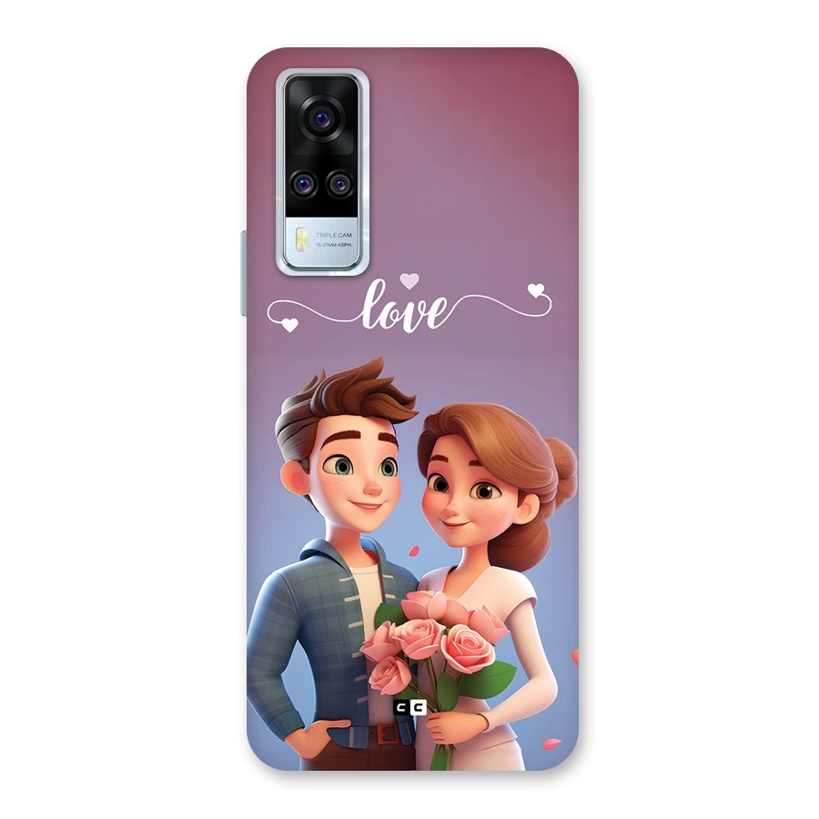 Couple With Flower Back Case for Vivo Y31
