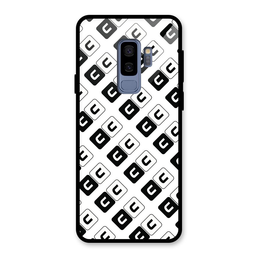 CoversCart Diagonal Banner Glass Back Case for Galaxy S9 Plus