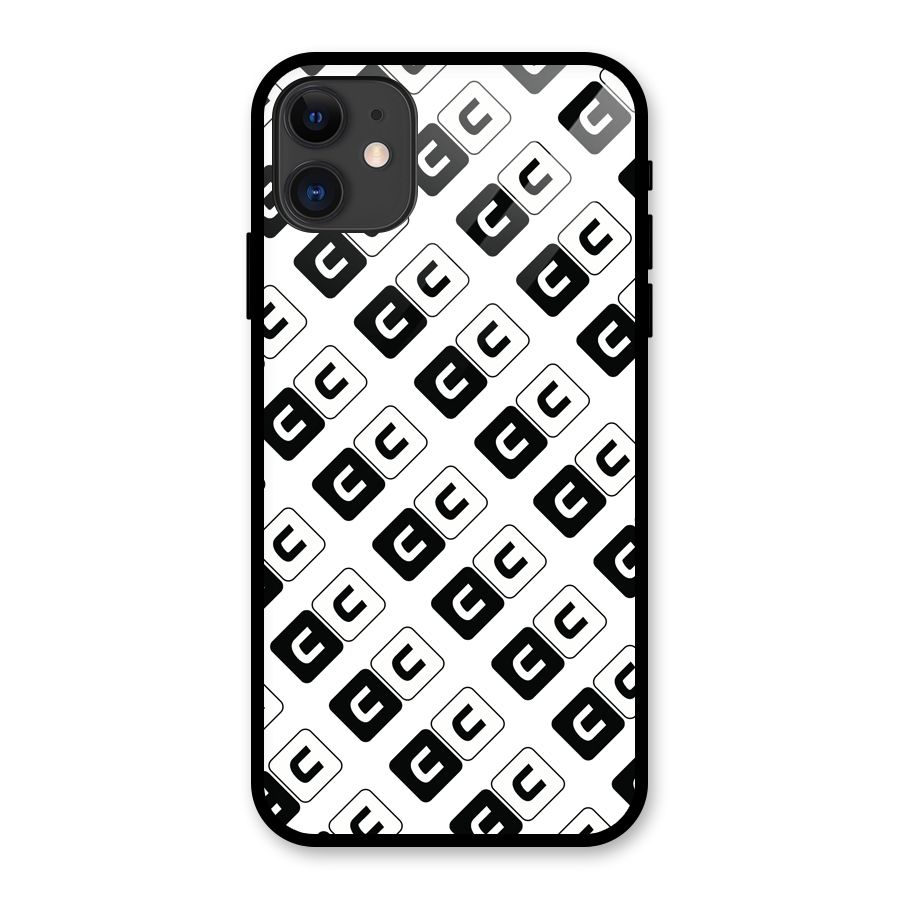 CoversCart Diagonal Banner Glass Back Case for iPhone 11
