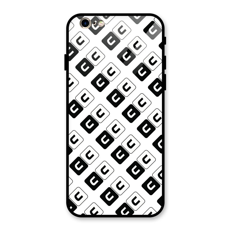 CoversCart Diagonal Banner Glass Back Case for iPhone 6 6S