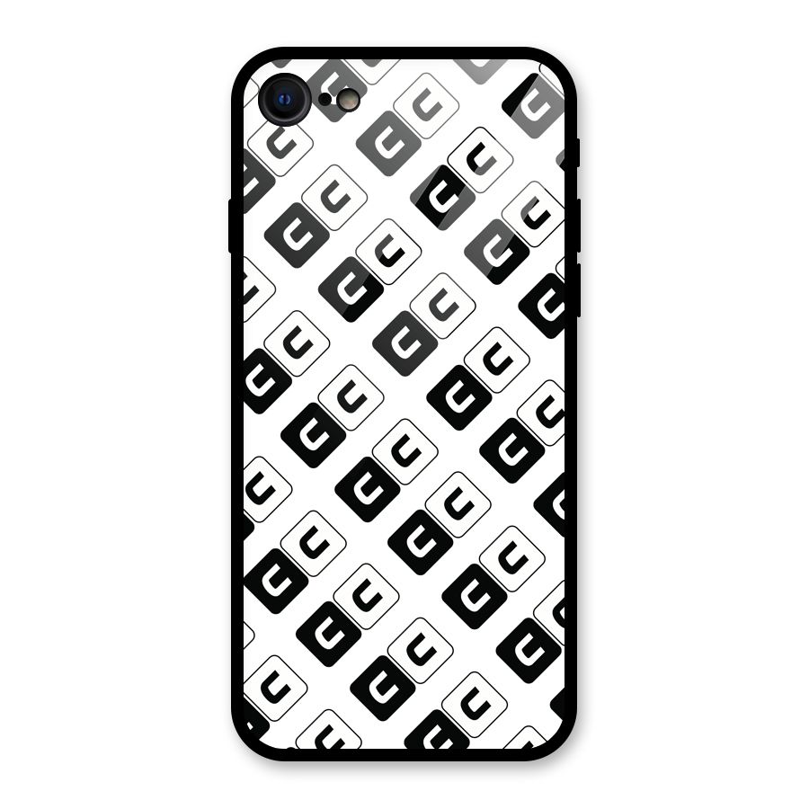 CoversCart Diagonal Banner Glass Back Case for iPhone 7