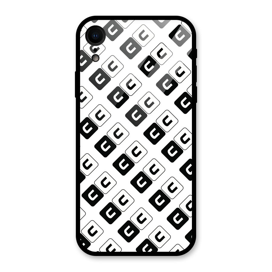 CoversCart Diagonal Banner Glass Back Case for iPhone XR