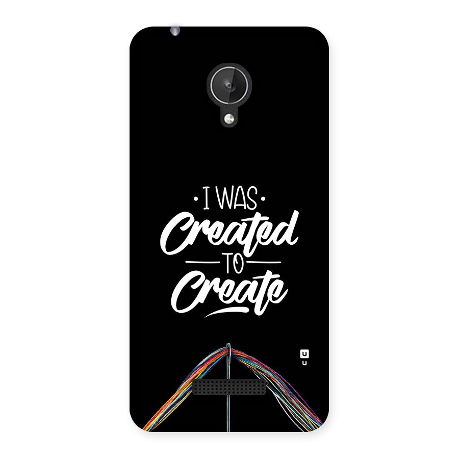 Created to Create Back Case for Canvas Spark Q380