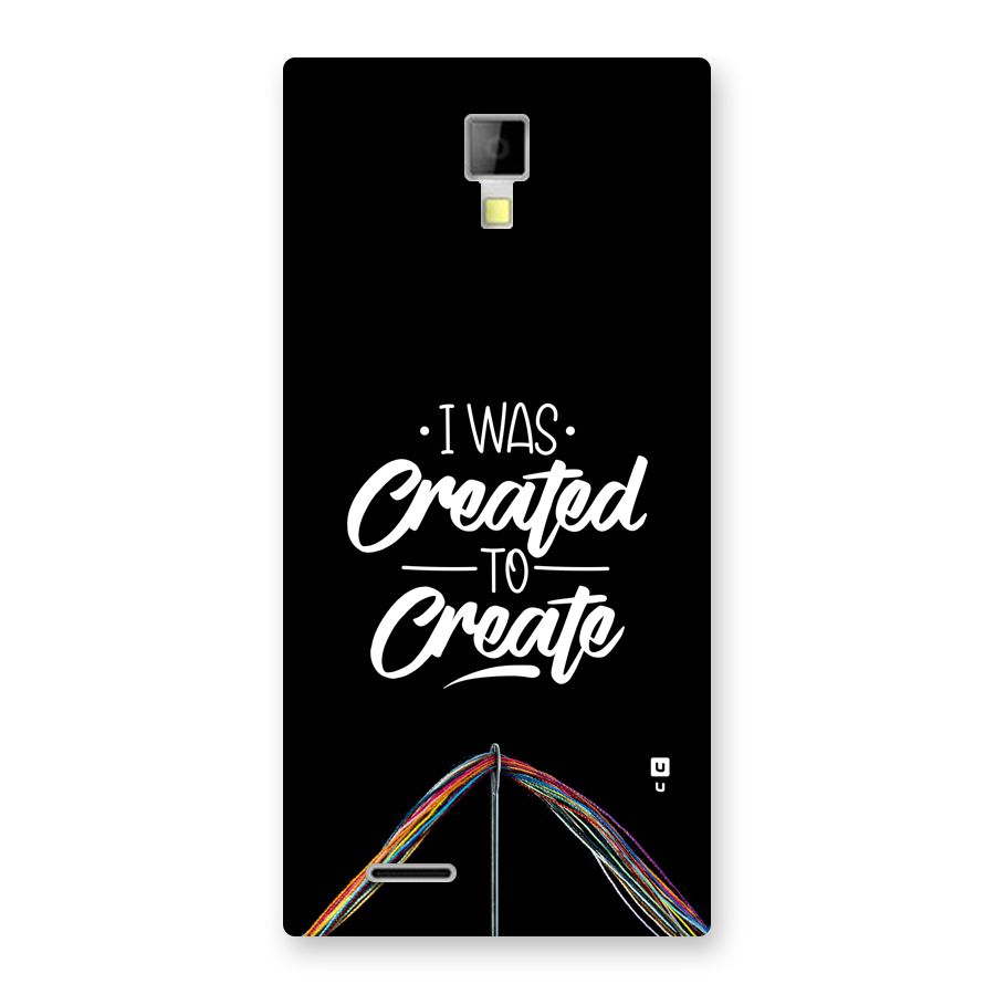 Created to Create Back Case for Canvas Xpress A99