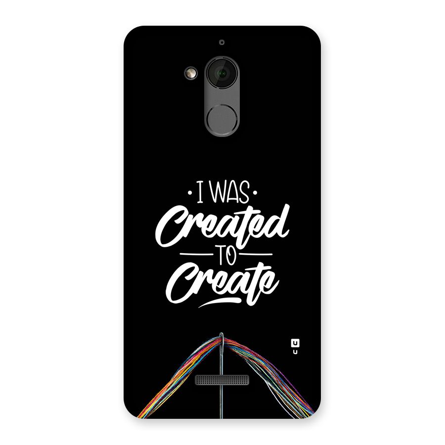 Created to Create Back Case for Coolpad Note 5