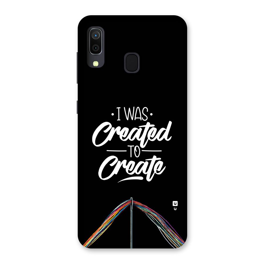 Created to Create Back Case for Galaxy A30