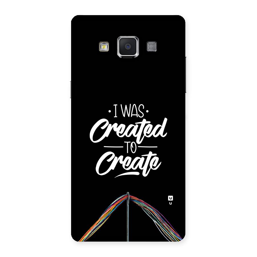 Created to Create Back Case for Galaxy A5