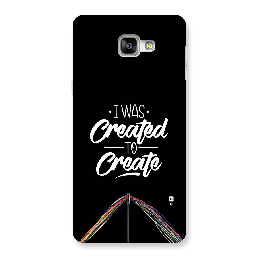 Created to Create Back Case for Galaxy A9