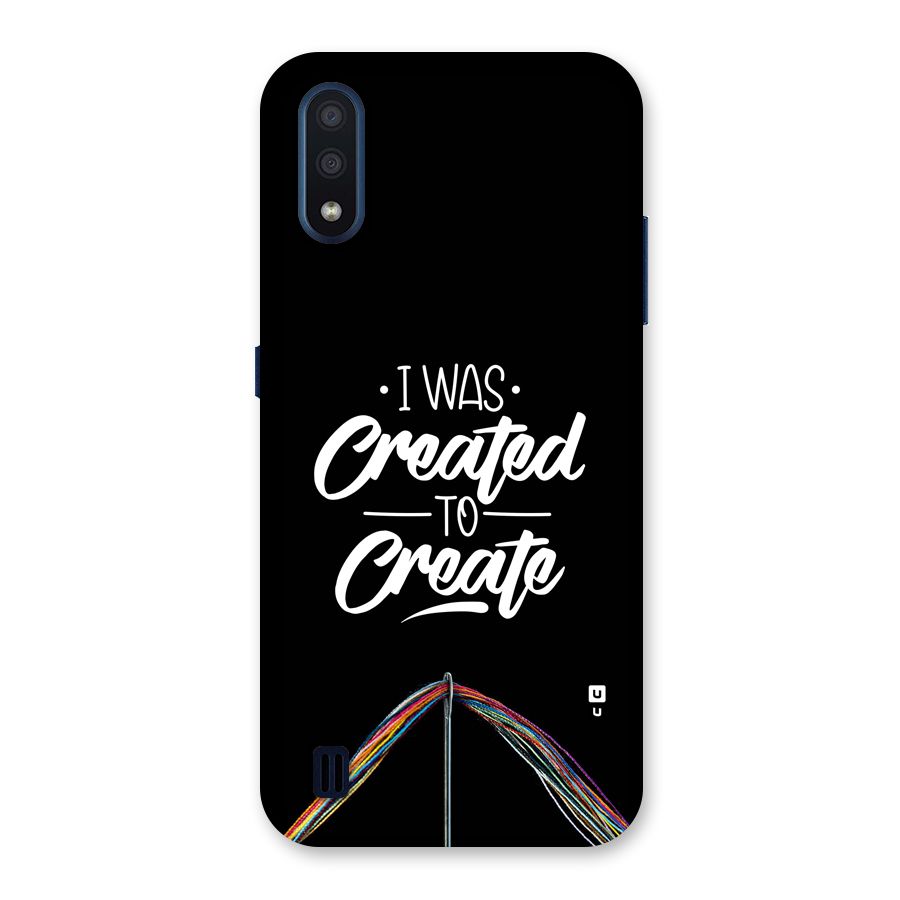 Created to Create Back Case for Galaxy M01